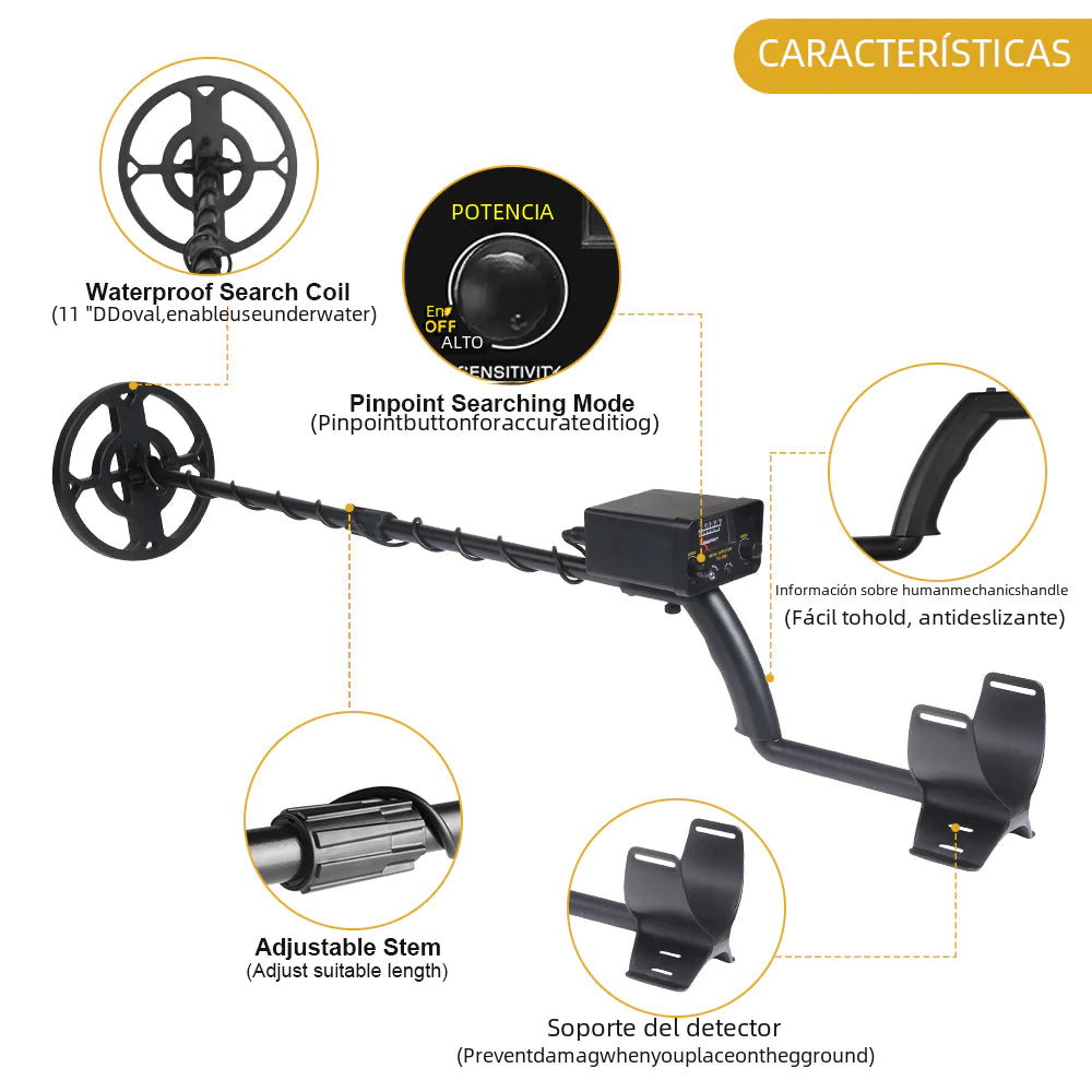 Tanxunzhe TC-200 Underground Metal Detector for Treasure