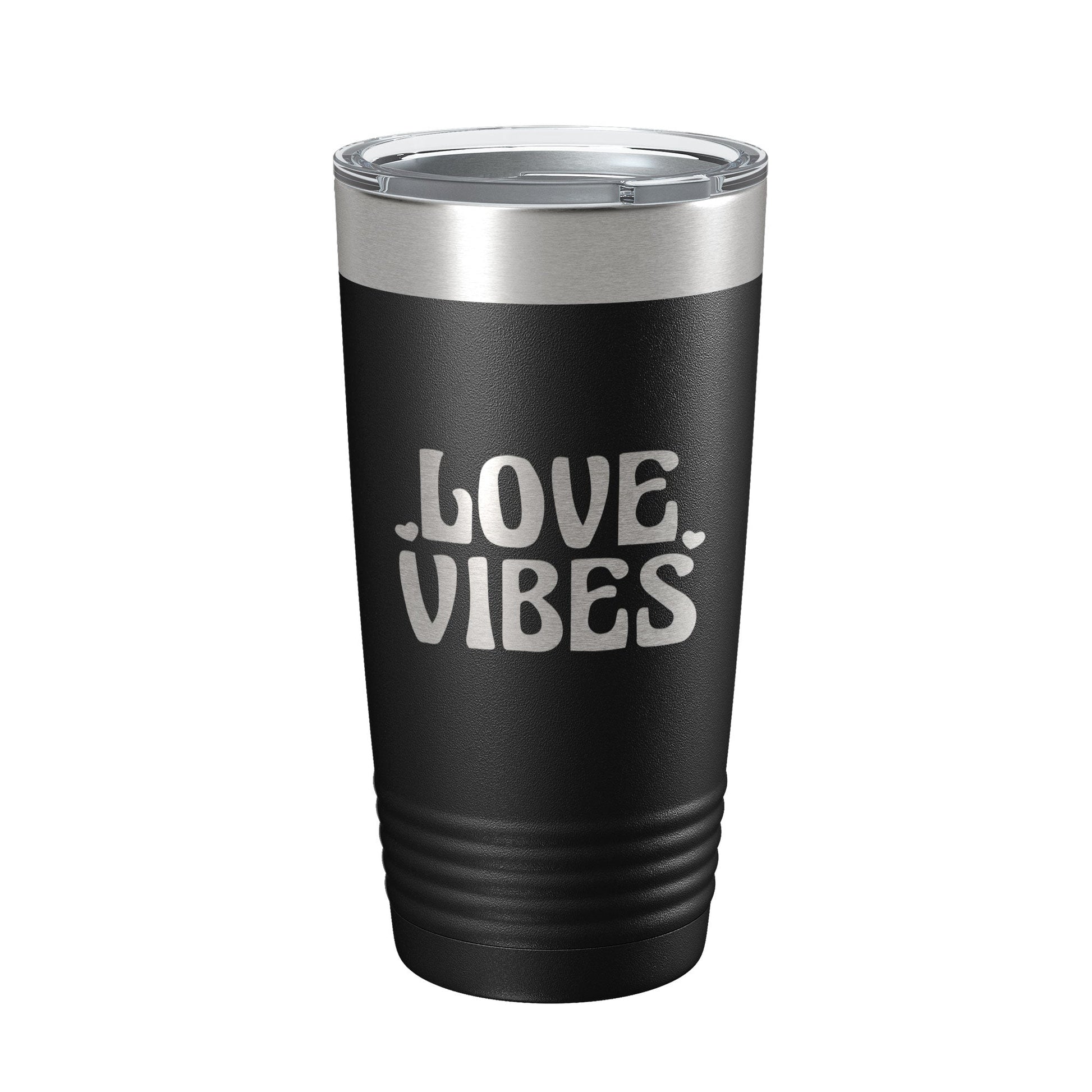 Love Vibes Tumbler Valentine's Day Travel Mug Gift Insulated Laser Engraved Coffee Cup 20 oz-5