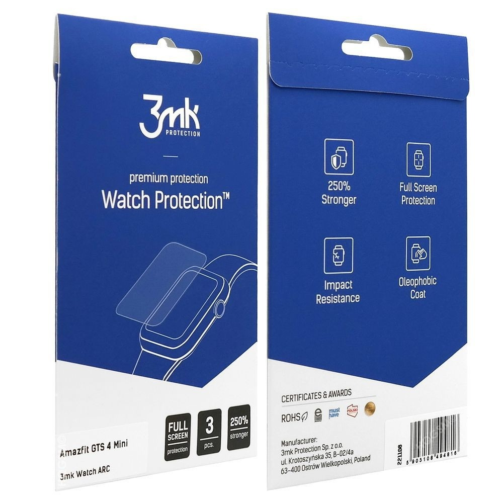 3MK Folia ochronna 3MK ARC Watch Amazfit GTS 4 Mini (5903108494816)-0