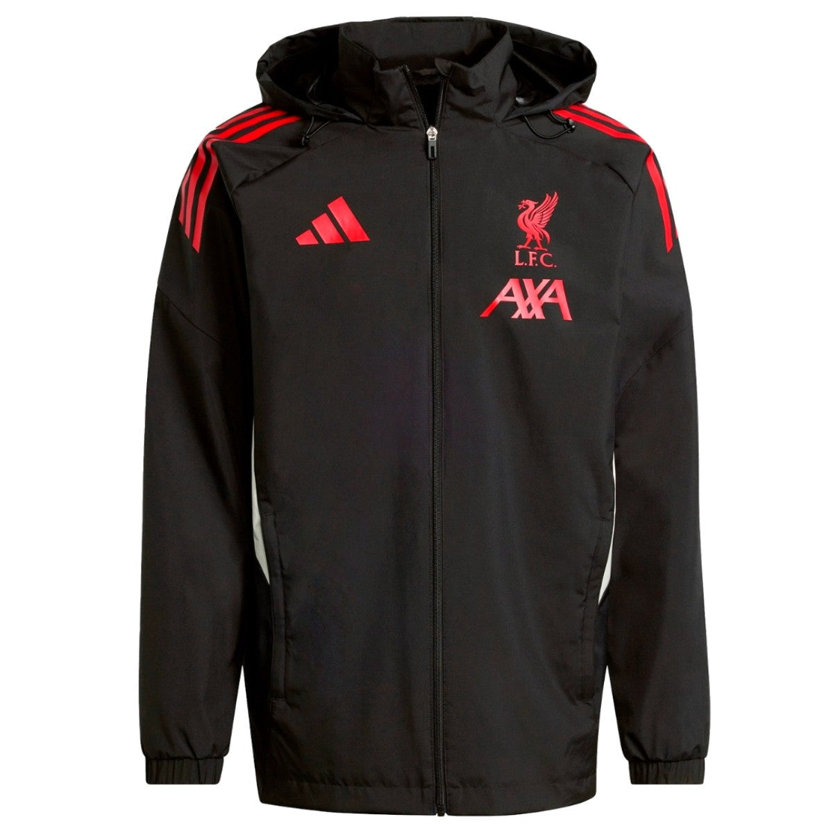 Liverpool FC black training rain jacket 2025/26 - Adidas-4