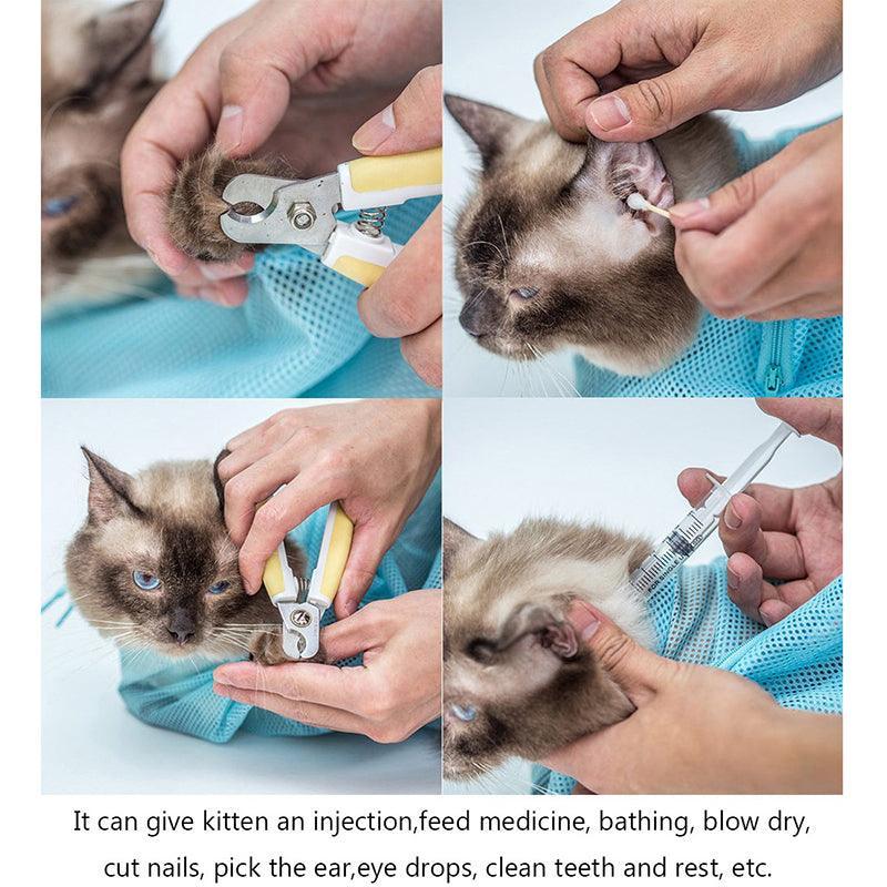Adjustable Pet Soft Cat Grooming Bag: The Ultimate Multifunctional Solution For Cat Care-3