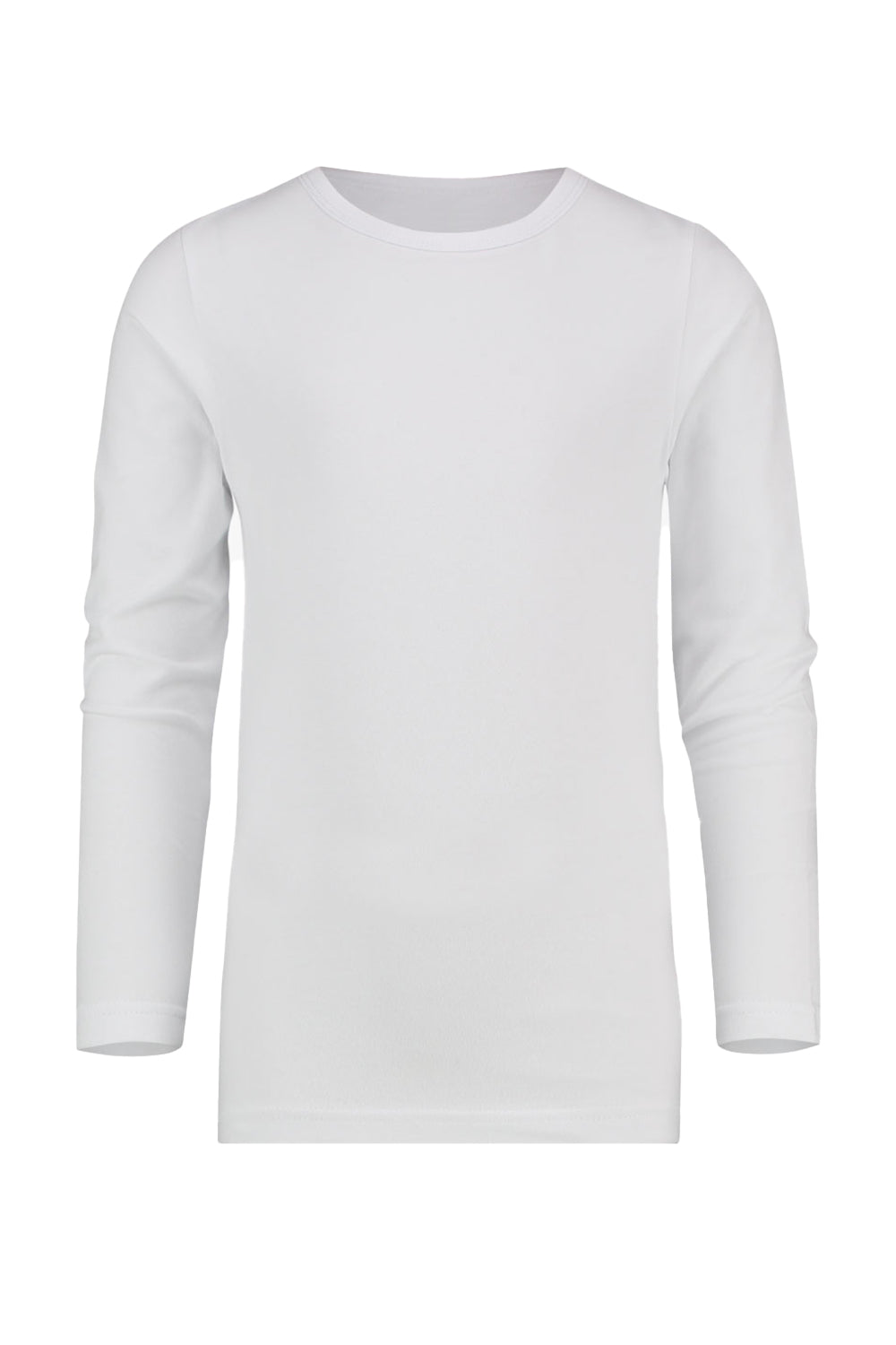 Active Star Men White Crew Neck Long Sleeve T-Shirt-0