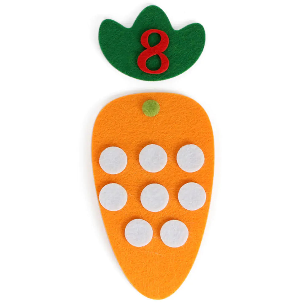 DIY Carrot Math Learning Toy for Kids' Education