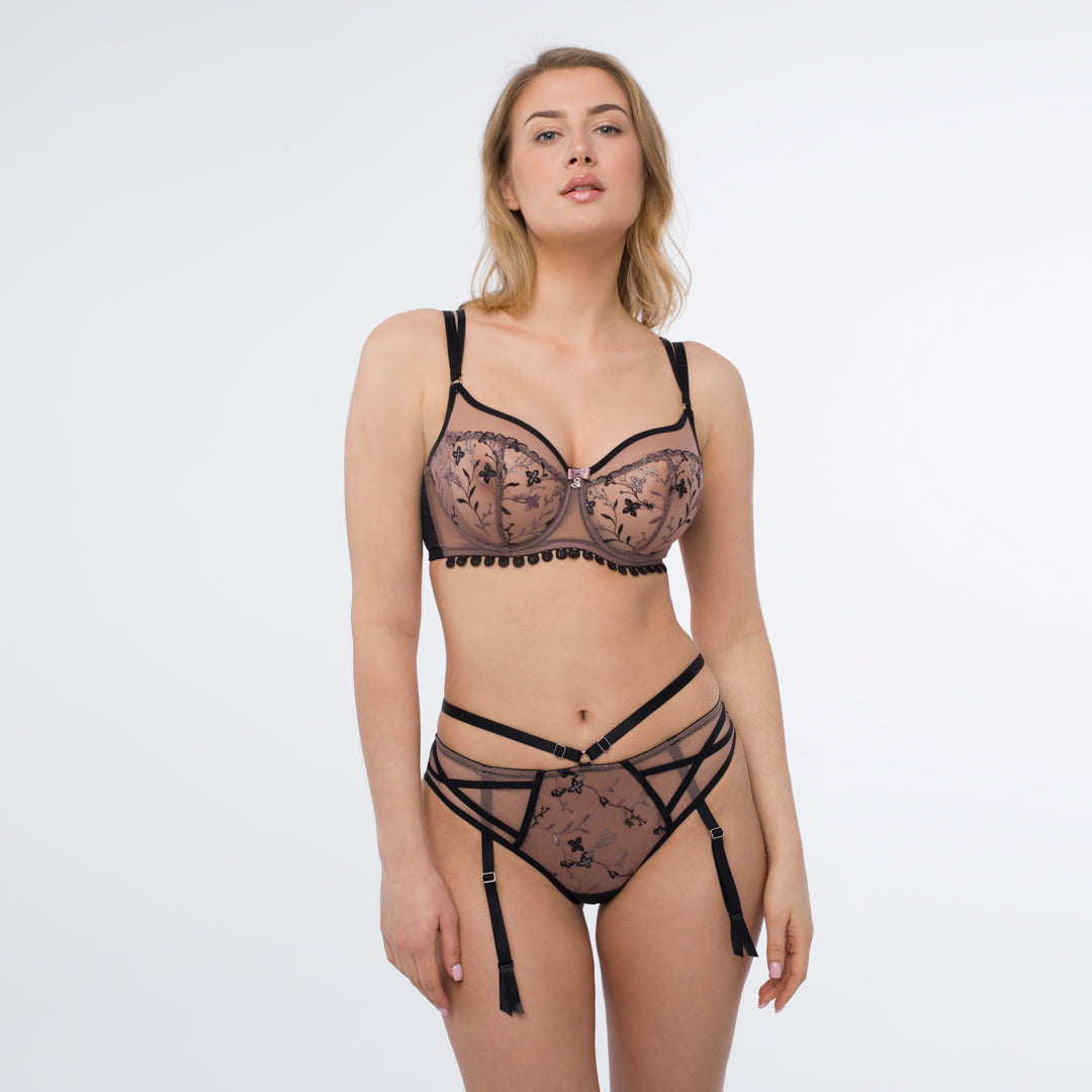 Transparent Embroidered Tanga Panty Antinea-4