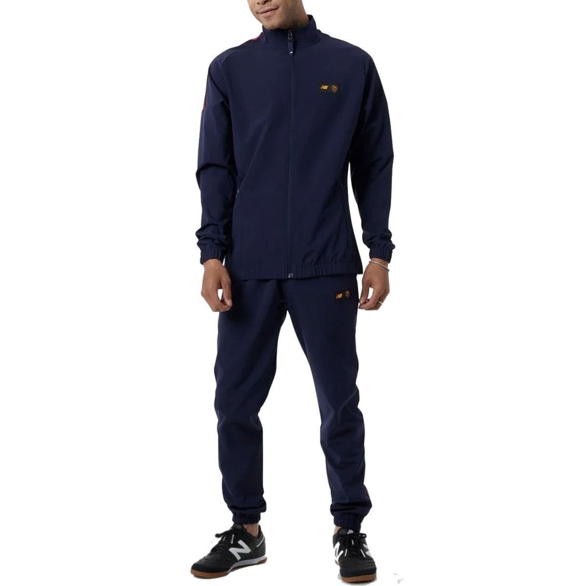 AS Roma navy presentation Soccer tracksuit 2022/23 - New Balance-4