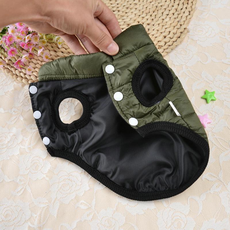 Autumn Winter Thermal Padded Dog Coat-3