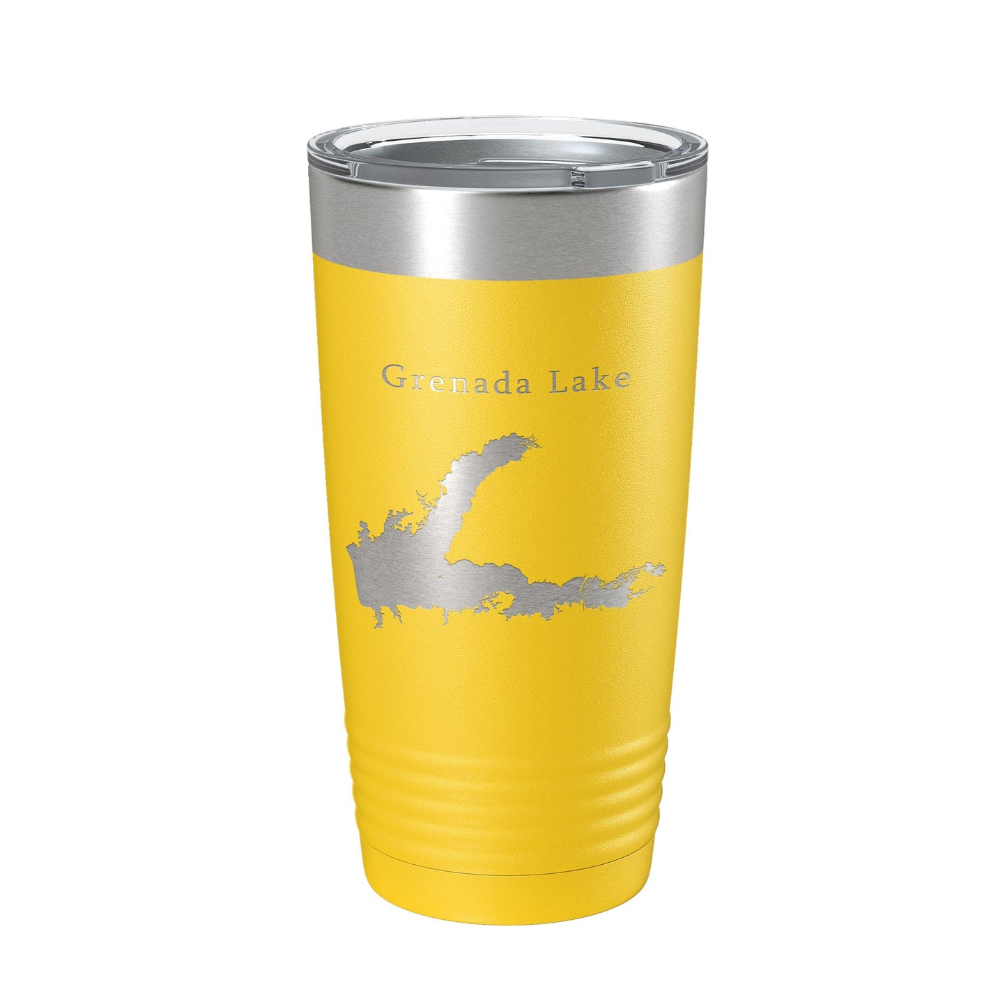 Grenada Lake Map Tumbler Travel Mug Insulated Laser Engraved Coffee Cup Mississippi 20 oz-19