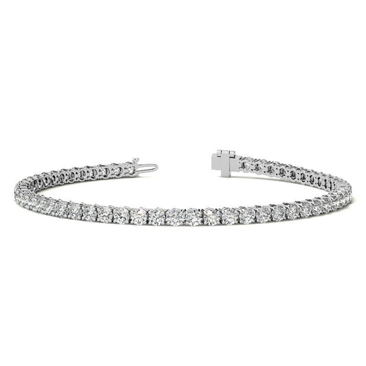3.00 CTW AGI Certified Lab-Grown Diamond Tennis Bracelet in 14K Yellow or White Gold – G/VS Clarity-0