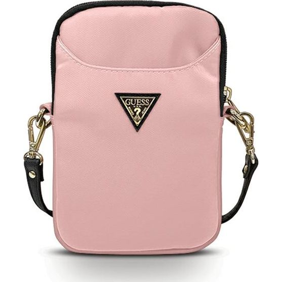 Guess Guess Torebka GUPBNTMLLP różowy/pink Nylon Triangle Logo (GUPBNTMLLP)-0