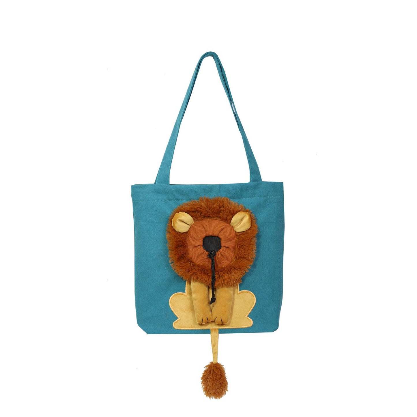 Lion Design Pet Carrier: Portable, Breathable, And Stylish For Travel With Your Furry Friend-5