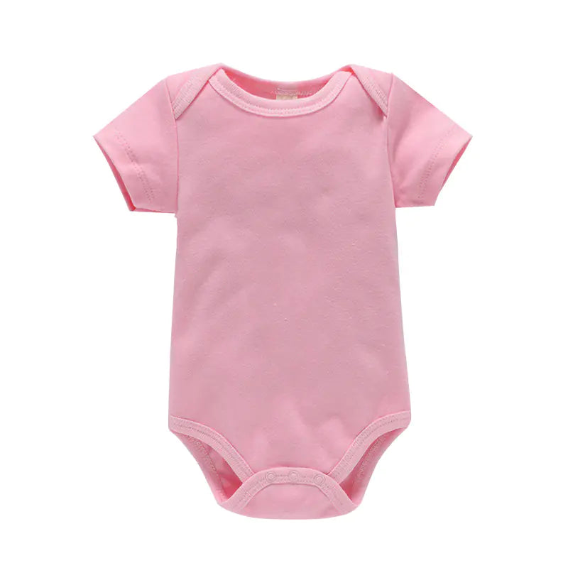 Baby Solid Color Cotton Romper