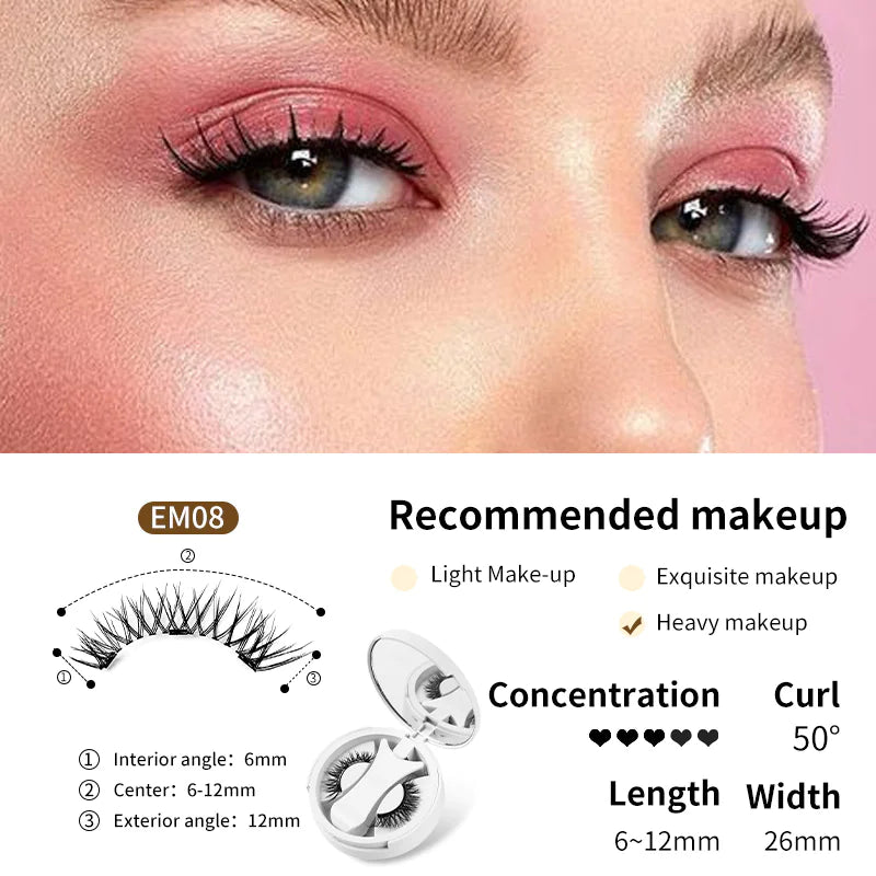 Magnetic False Eyelashes with Storage Box