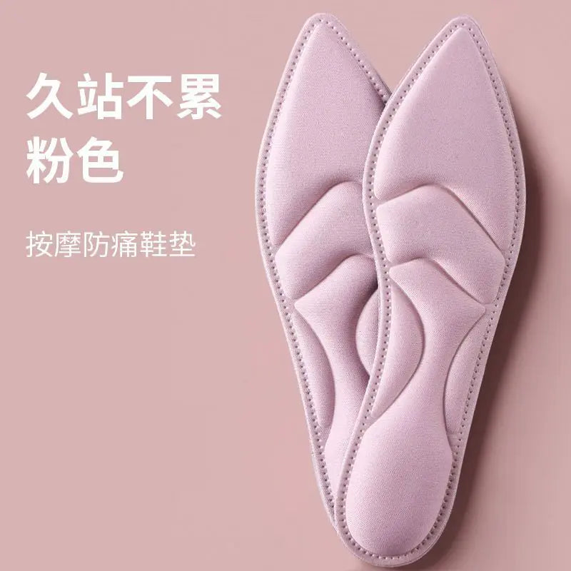 4D Women's High Heel Insoles - Soft, Breathable, Ultra-thin
