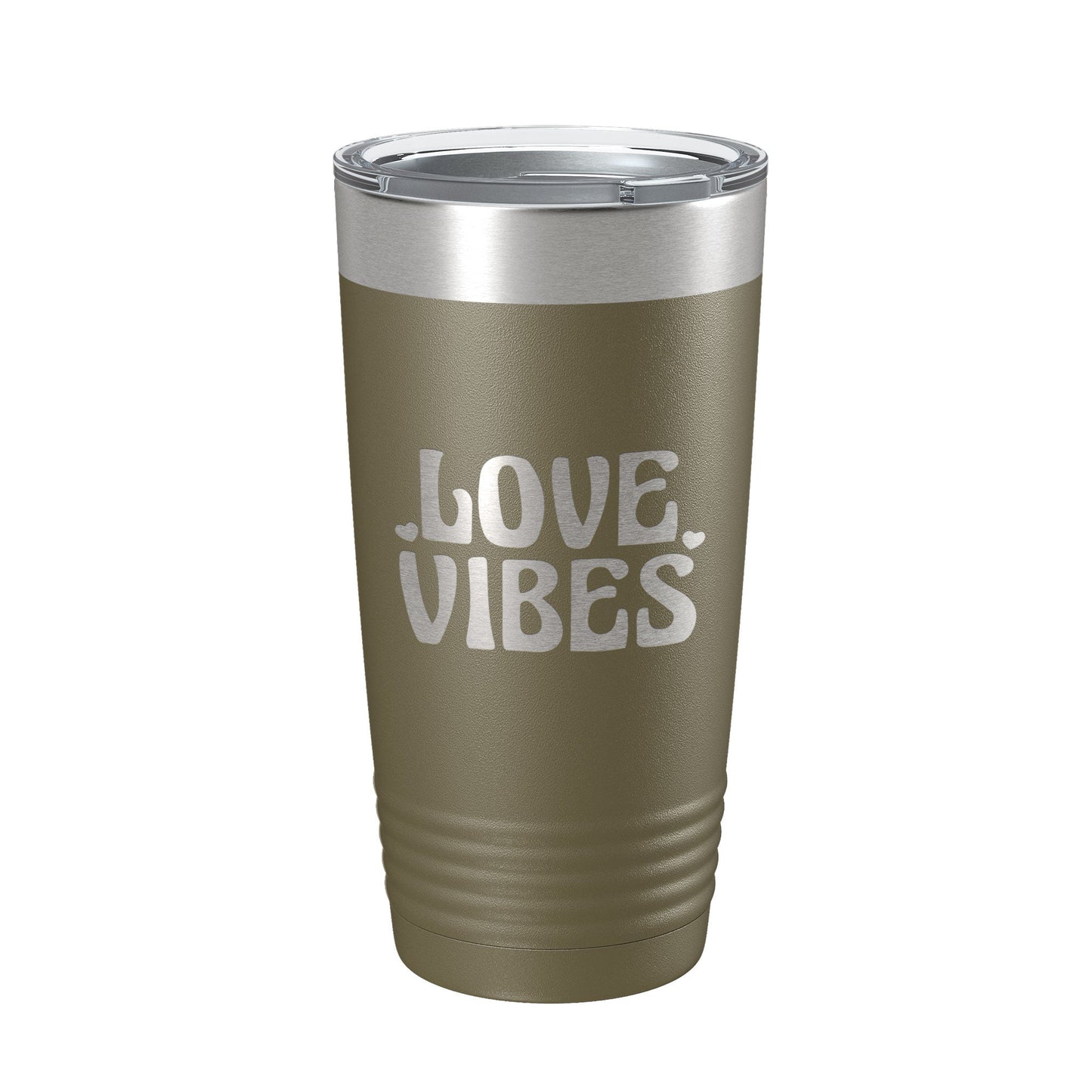 Love Vibes Tumbler Valentine's Day Travel Mug Gift Insulated Laser Engraved Coffee Cup 20 oz-21