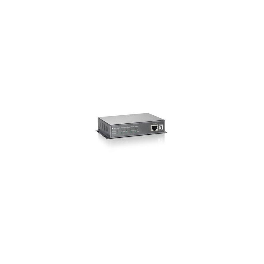 LevelOne GEP-0521 síťový přepínač Nespravované Gigabit Ethernet (10/100/1000) Podpora napájení po Ethernetu (PoE) Šedá (GEP-0521)-0