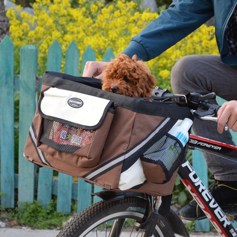 Bikepaws Pet Traveler: Removable Front Bicycle Carrier For Small Cats And Dogs-0