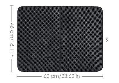 Black Cat Litter Trapper: The Ultimate Waterproof Mat For Mess-Free Cleaning-5