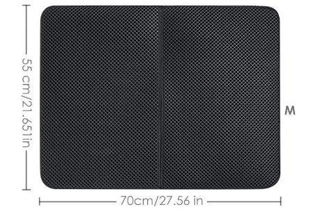 Black Cat Litter Trapper: The Ultimate Waterproof Mat For Mess-Free Cleaning-6