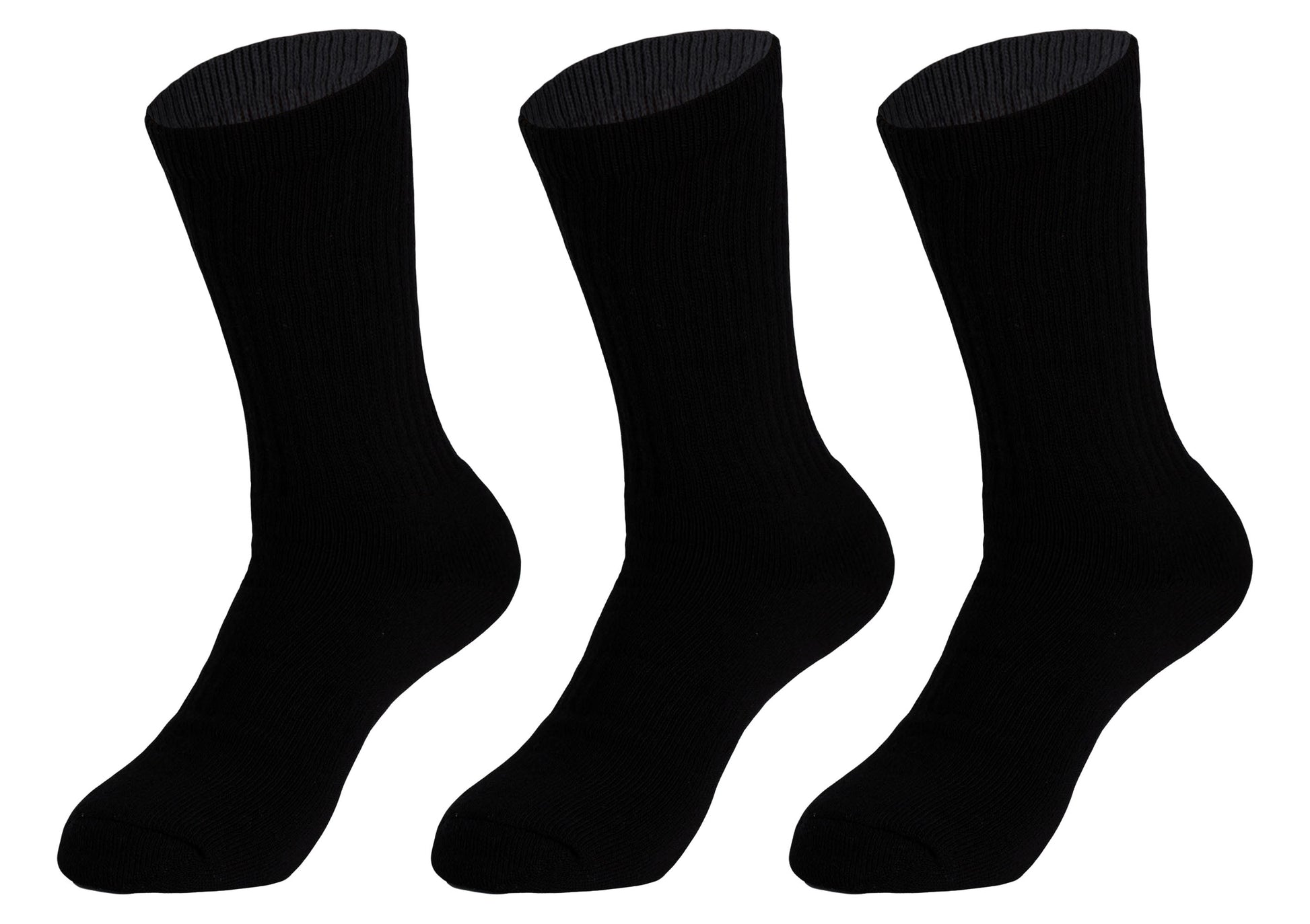 3 Pairs Cotton Crew Socks for Women – Soft, Breathable & Cushioned Athletic Sport Socks, Size 9-11-2