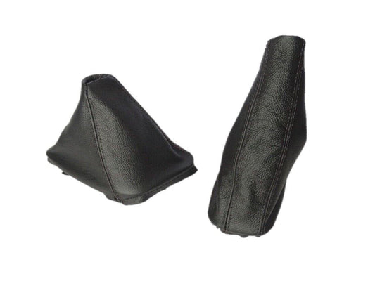 1991-2005 BMW E36 E46 3 Series Genuine Leather Handbrake & Shift Boot Covers Set-0