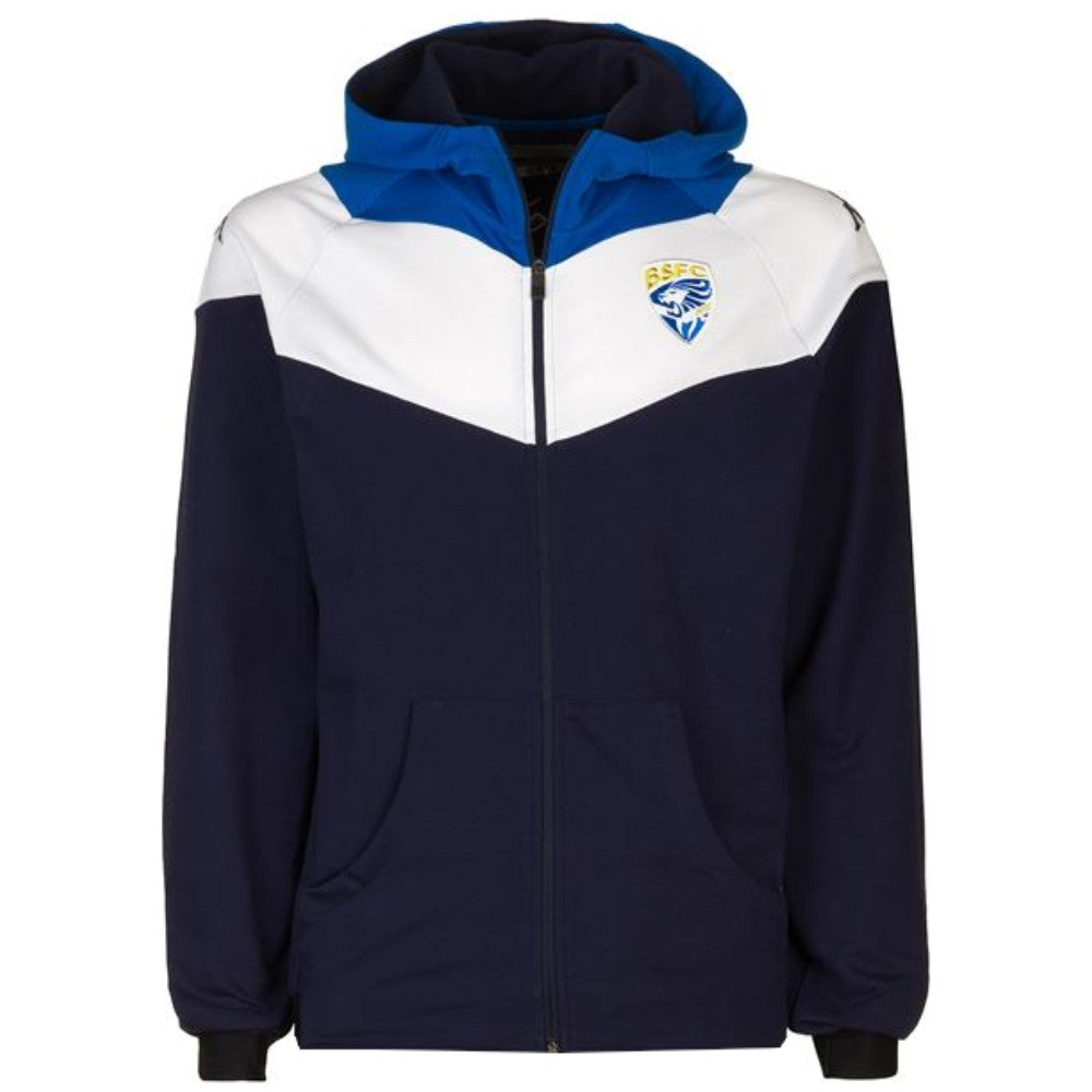 Brescia Calcio navy hooded presentation soccer tracksuit 2021 - Kappa-2