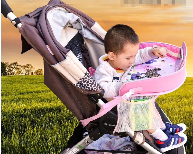 Car Seat Tray for Kids - Waterproof Multi-Function Table