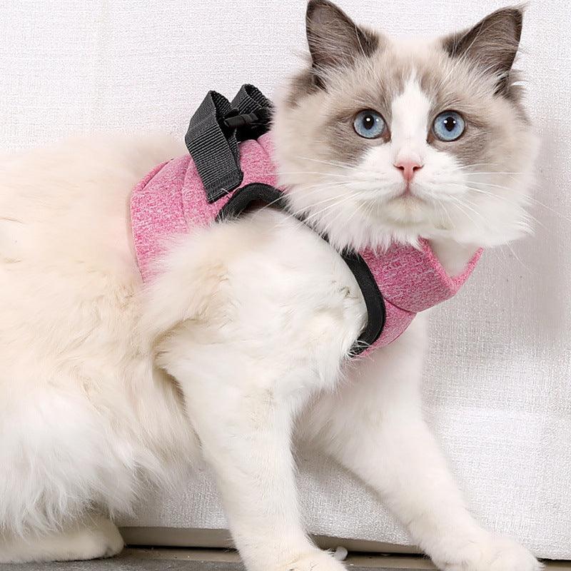 Lightweight Lace Cat Leash And Chest Strap Set - Stylish And Comfortable Outdoor Cat Harness-3