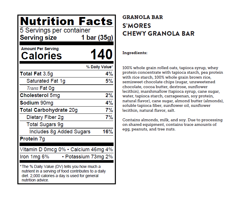 KOD SMORES CHWY GRNLA BR ( 12 X 6.17 OZ )-3