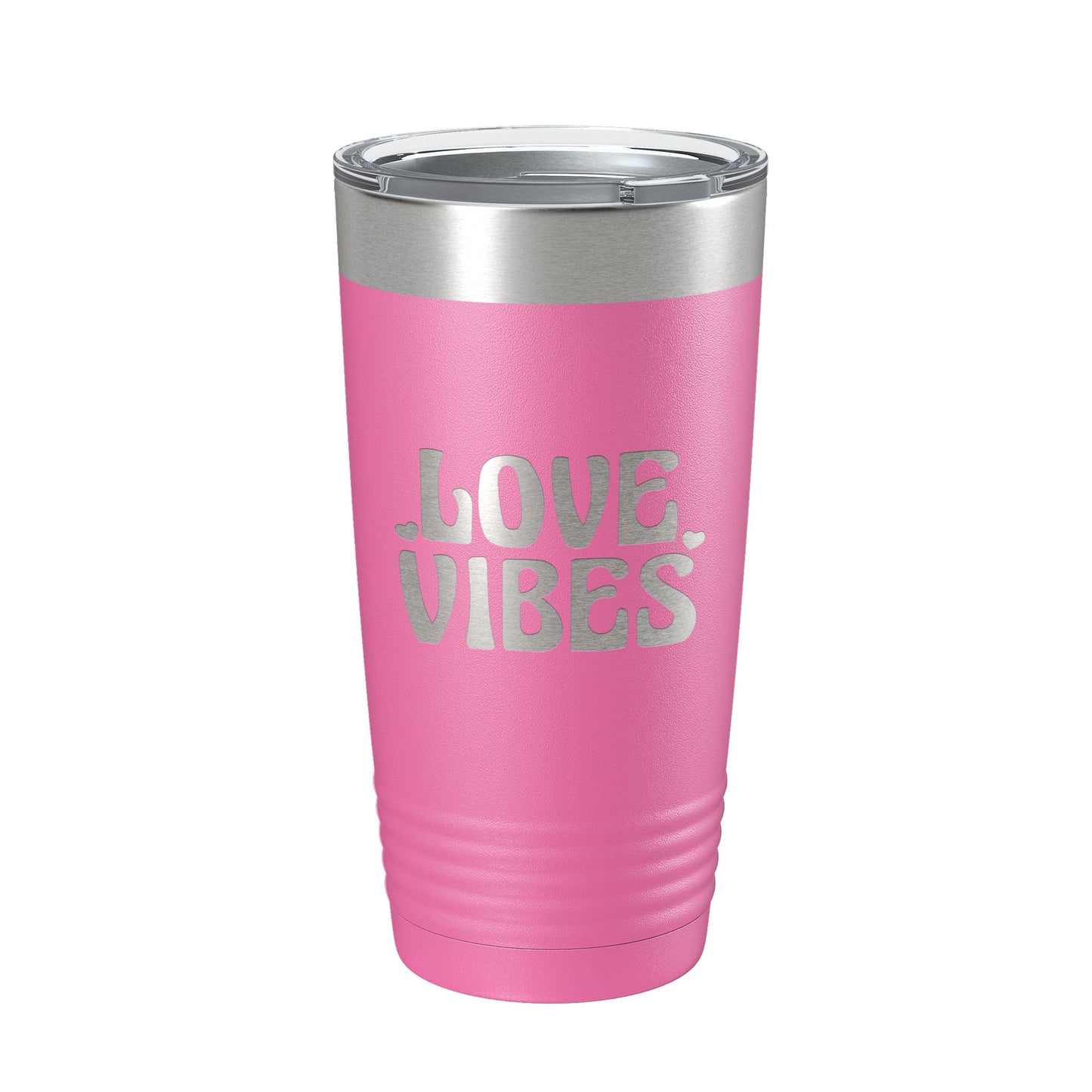 Love Vibes Tumbler Valentine's Day Travel Mug Gift Insulated Laser Engraved Coffee Cup 20 oz-11