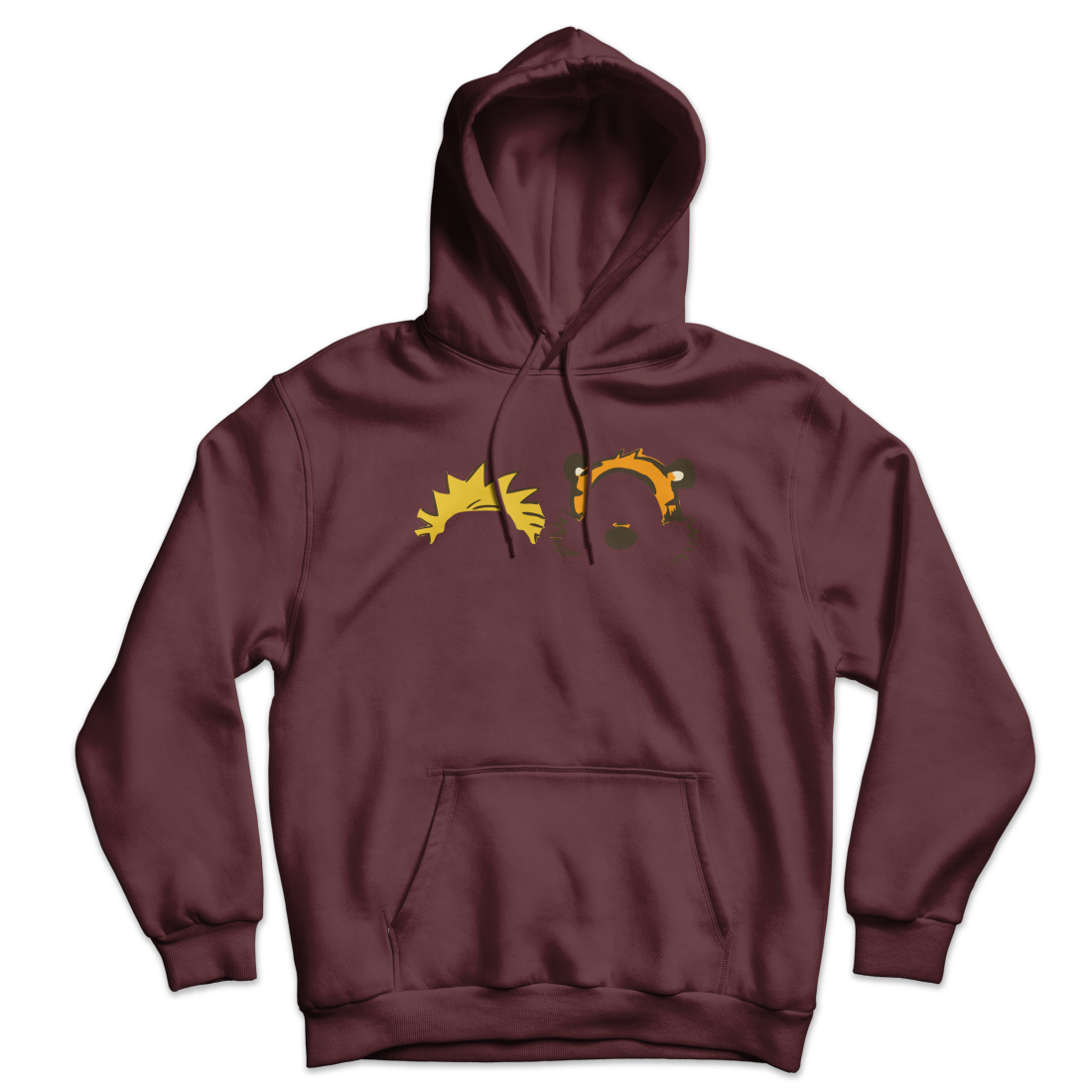 Calvin and Hobbes Faces Contour Unisex Hoodie-7