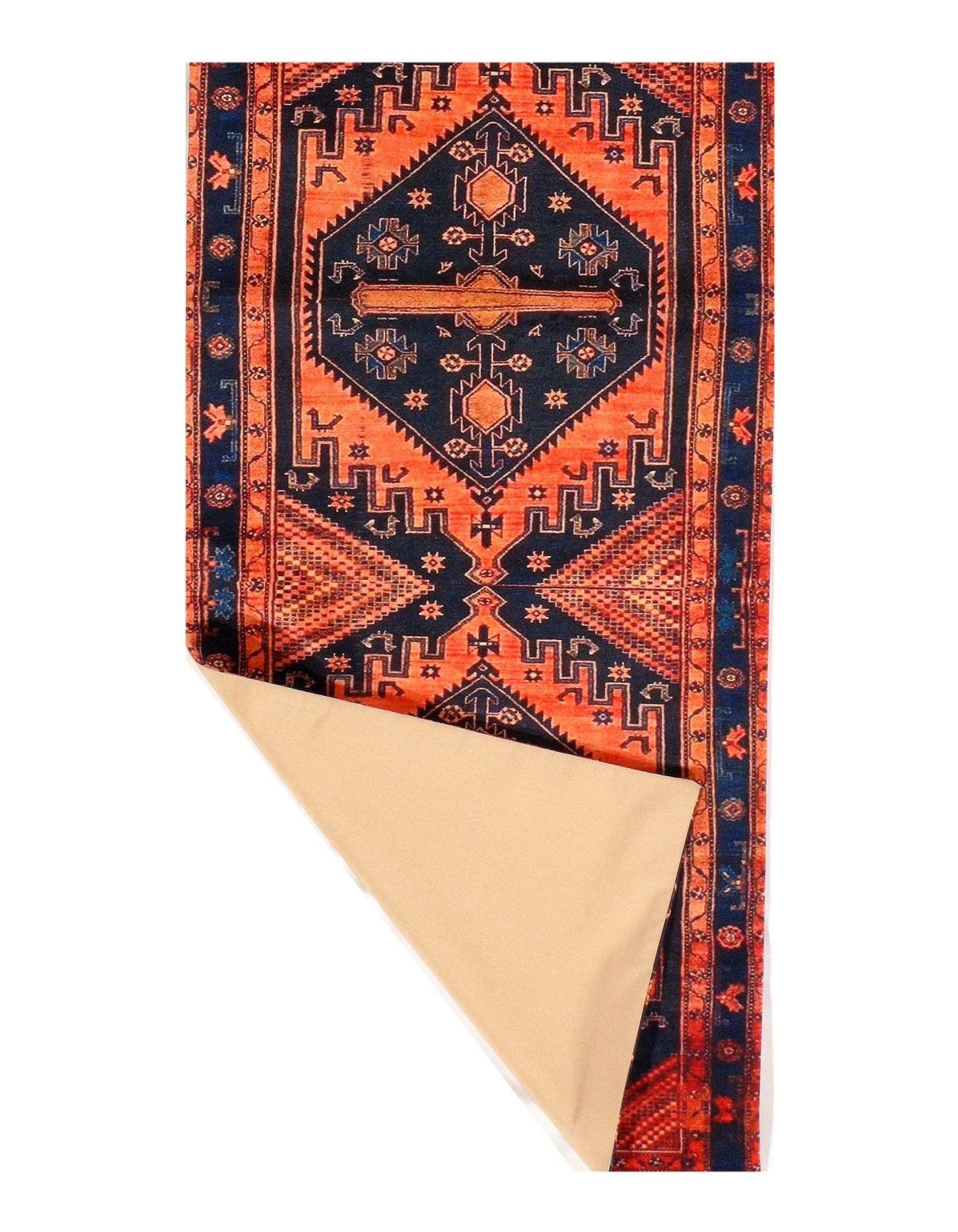 Canvello Bakhtiari Design Velvet table Cloth - 1'3'' X 3'11''-2