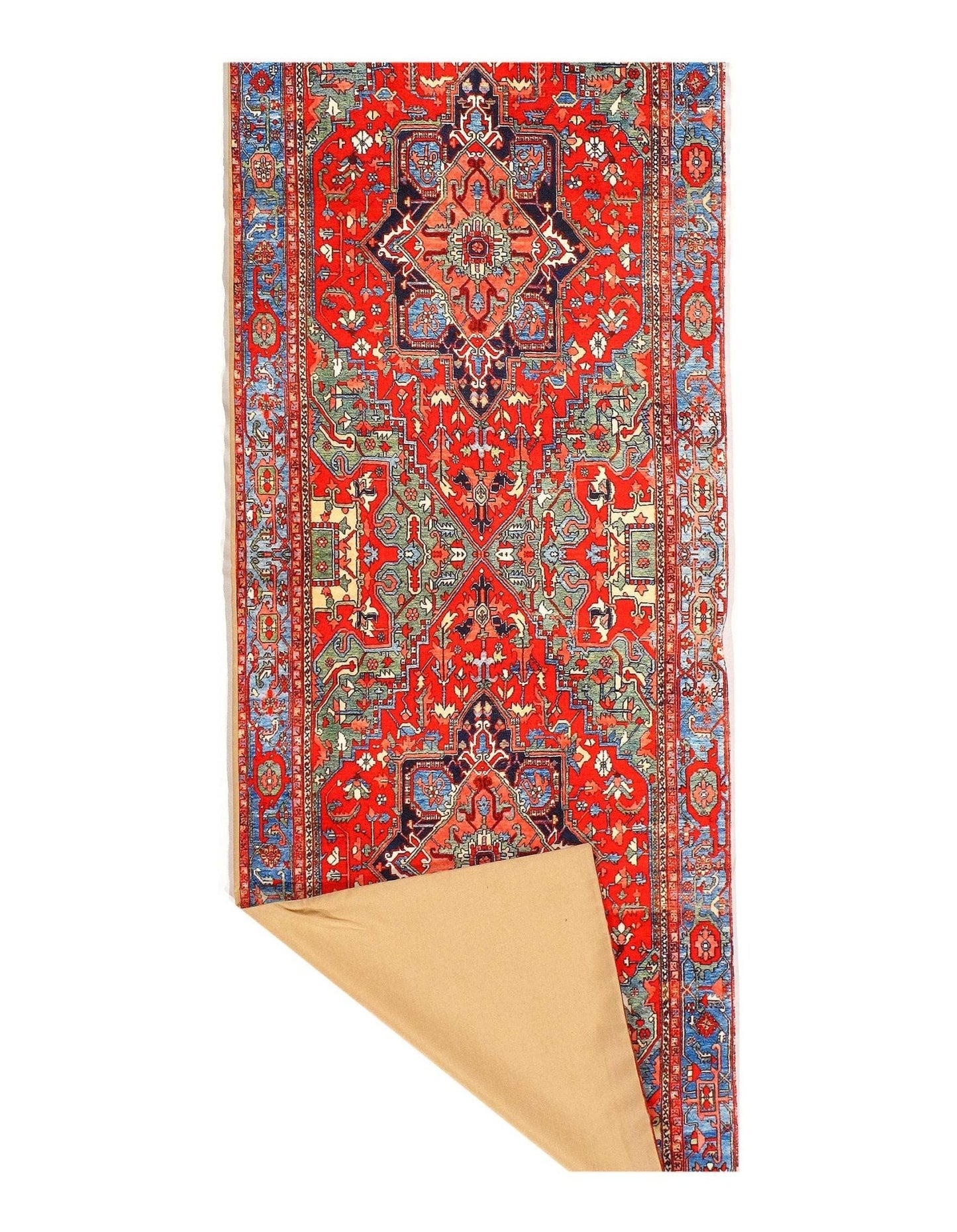 Canvello Serapi Design Velvet table cloth 1'7'' X 4'7''-3