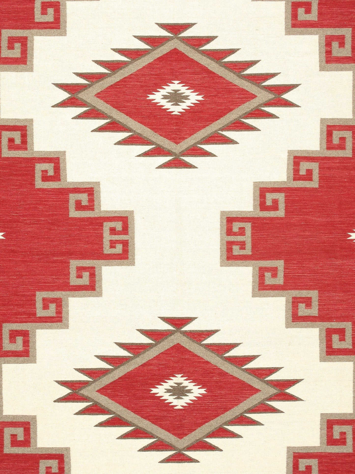 Canvello Tuscany Reversible Wool Ivory Area Rug- 9'1'' X 12' 2''-1