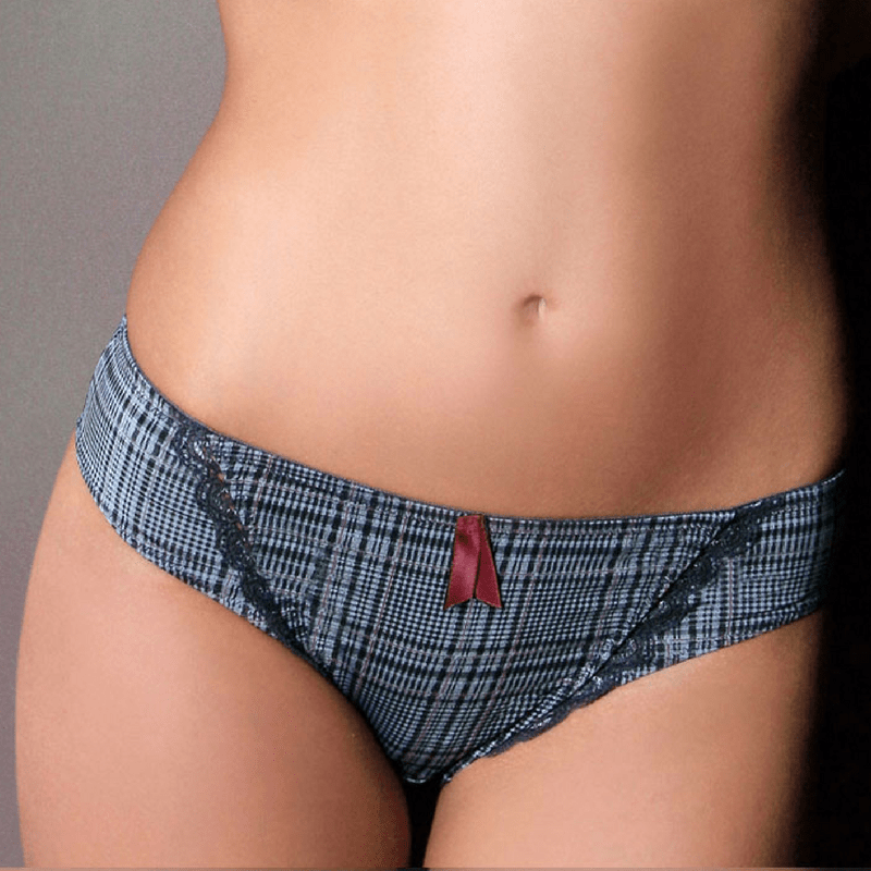 Sassa Sweet Pleasure Plaid Bikini Panty-0