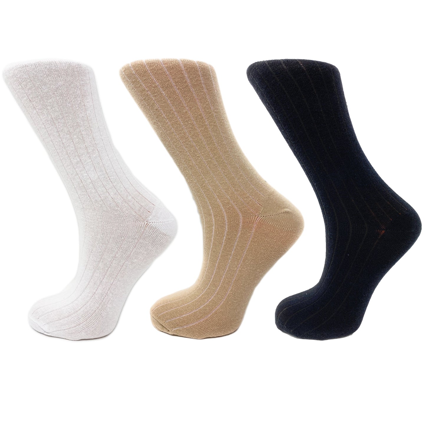 3 Pairs of Women's Mid-Calf Colorful Socks - Soft, Breathable, & Moisture-Wicking-1