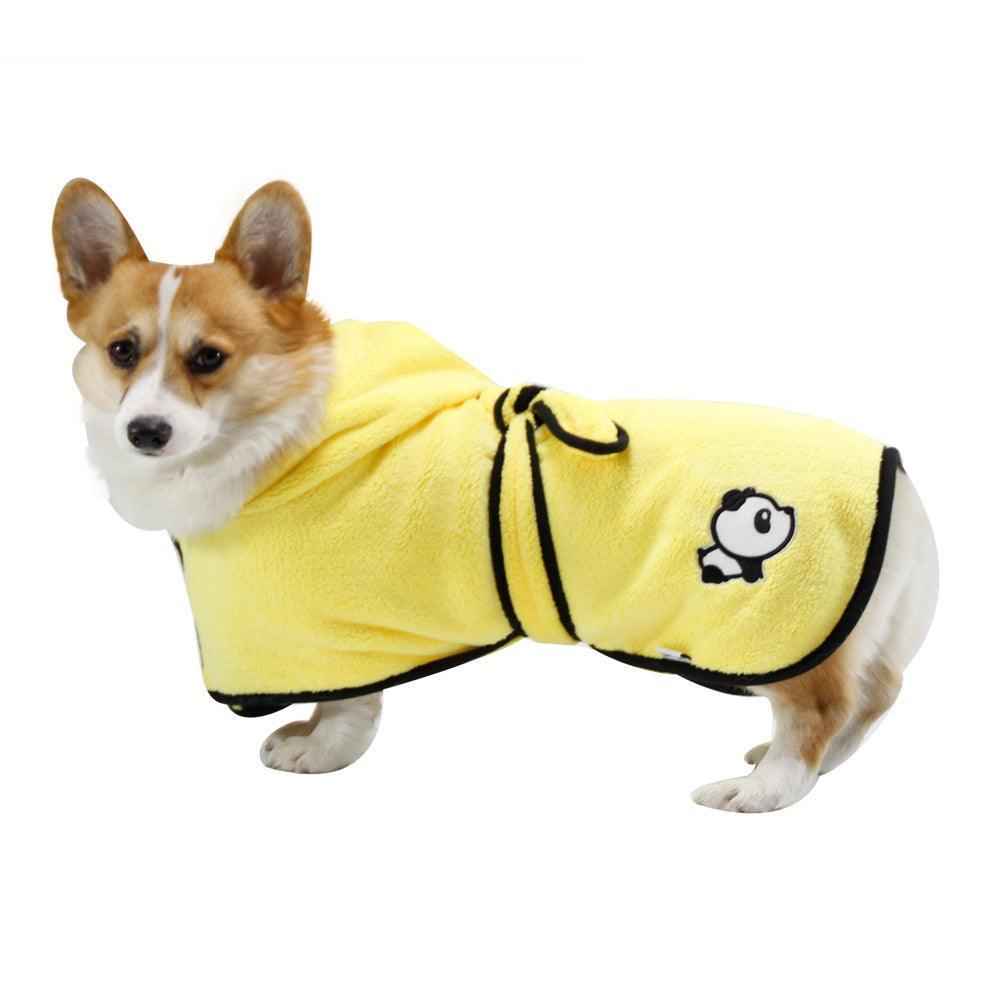 Cozy Comfort Coral Fleece Pet Bathrobe-4