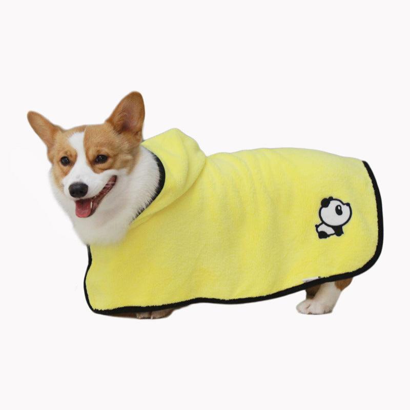 Cozy Comfort Coral Fleece Pet Bathrobe-2