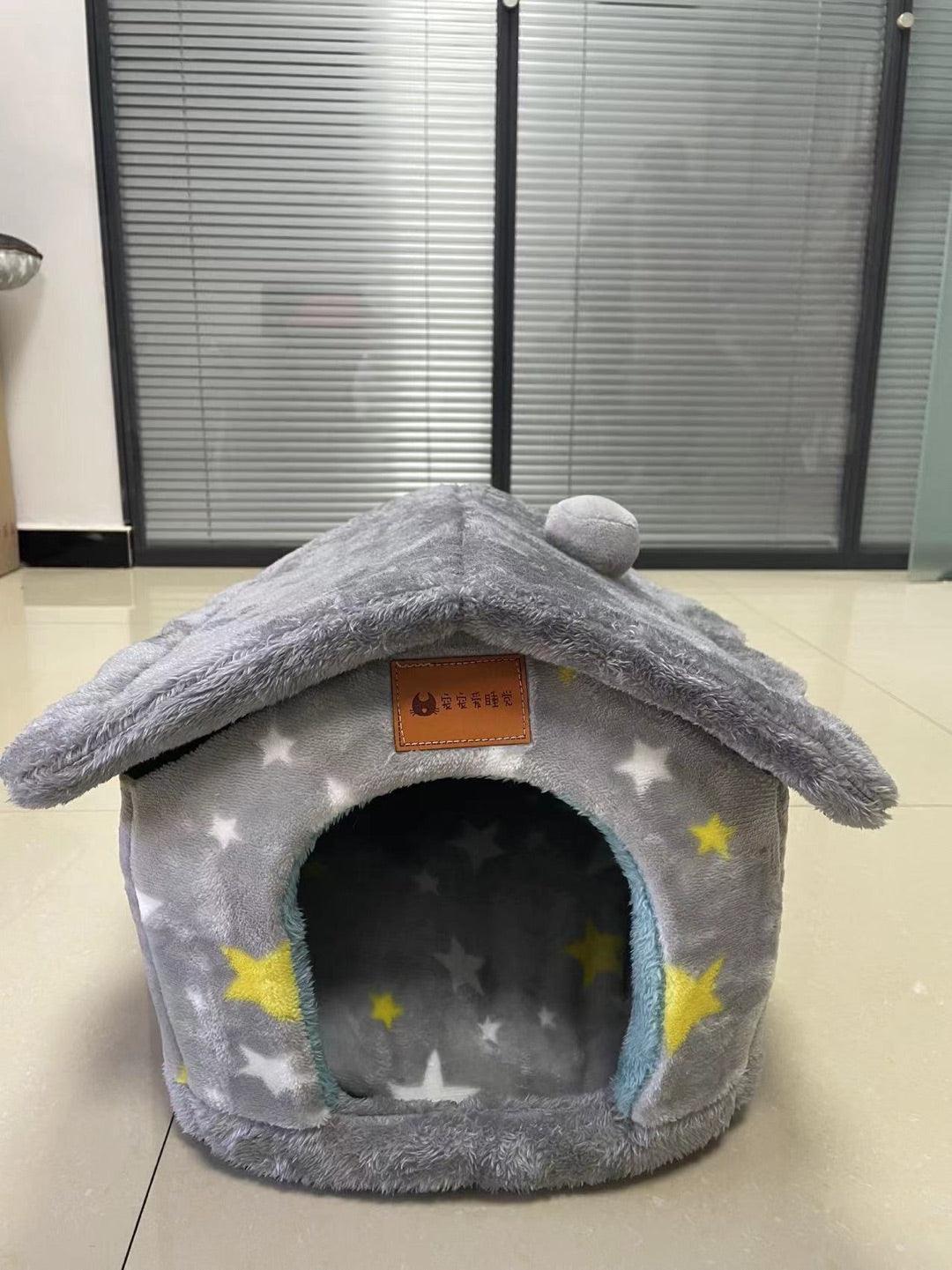Cozyfold Pet House: Foldable Winter Bed & Enclosed Cave For Dogs And Cats-8