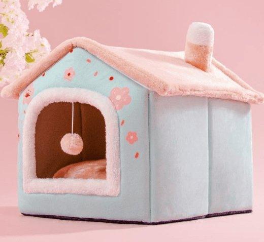Cozyfold Pet House: Foldable Winter Bed & Enclosed Cave For Dogs And Cats-15