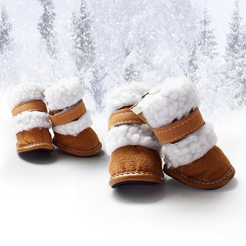 Cozypaws - Stylish Lamb Wool Pet Shoes For Winter-5