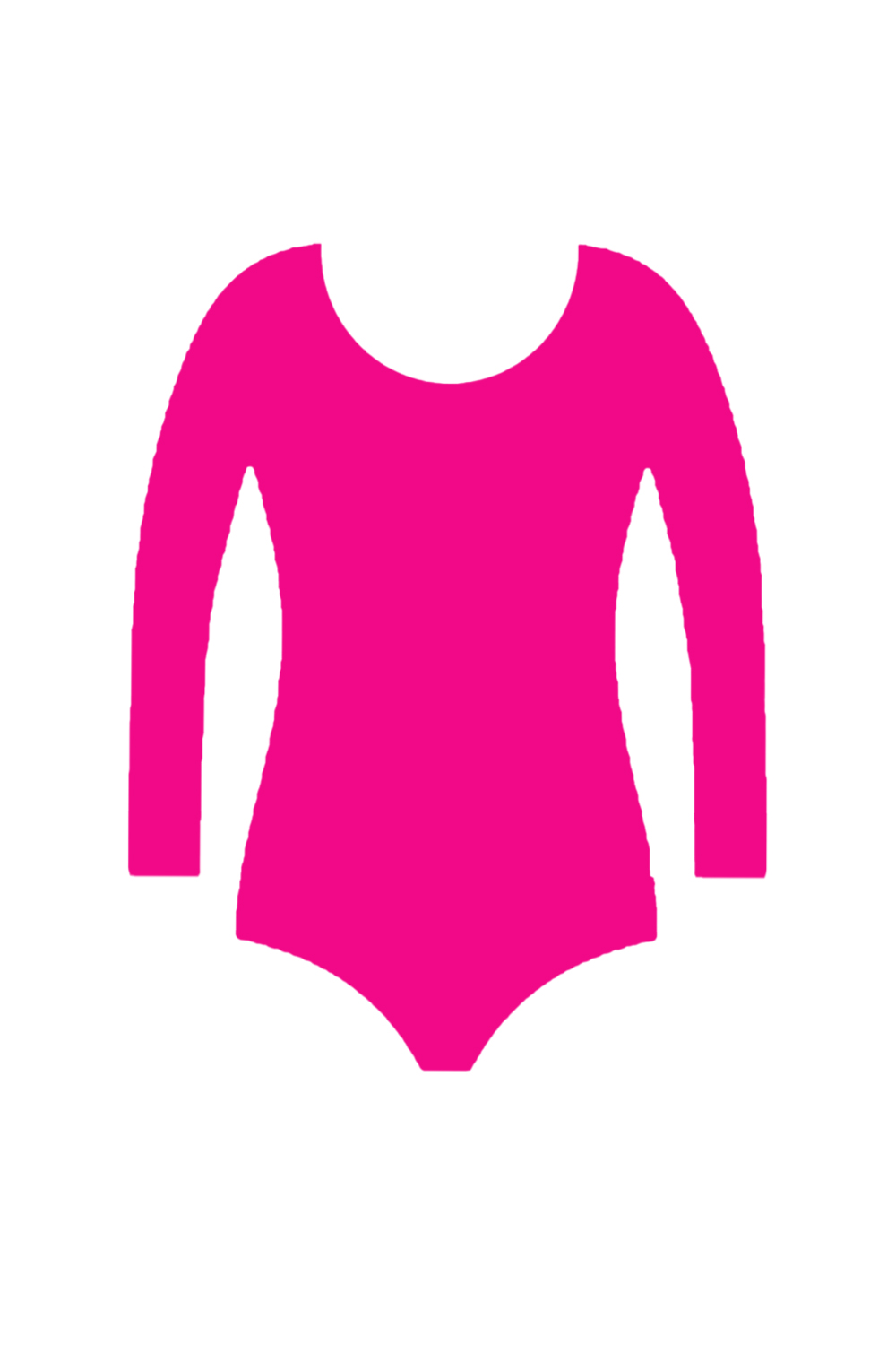 Crazy Chick Girls Cotton Full Sleeve Pink Leotard-0