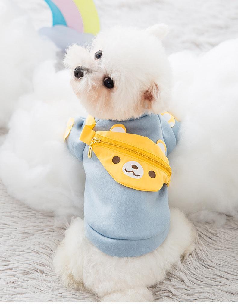 Cuddly Cartoon Pet Sweater Backpack-2