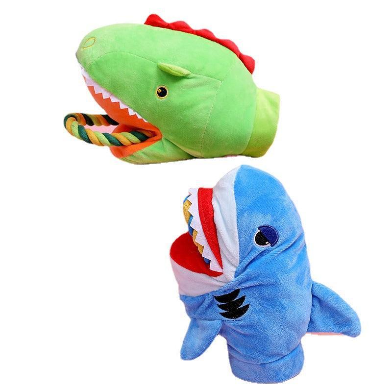 Cuddly Critter Plush Dog Toy - Monster Shark-4