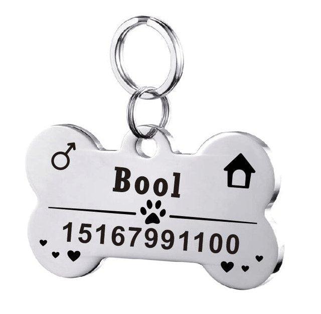 Custom Engraved Stainless Steel Pet Id Tag-4