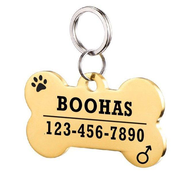 Custom Engraved Stainless Steel Pet Id Tag-23
