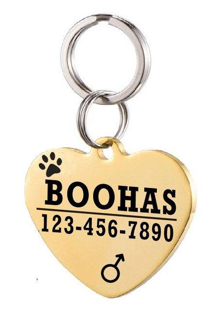 Custom Engraved Stainless Steel Pet Id Tag-9