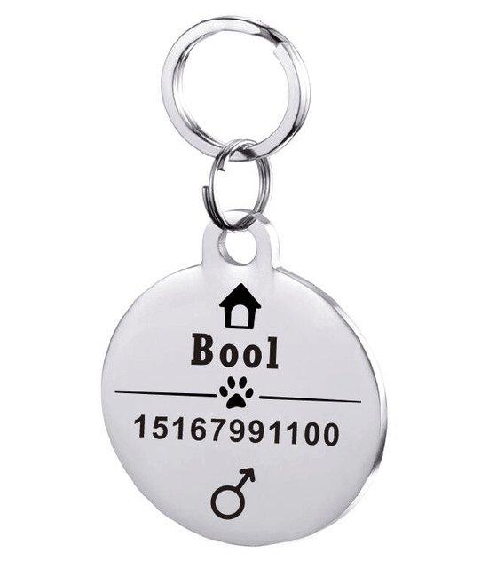 Custom Engraved Stainless Steel Pet Id Tag-11