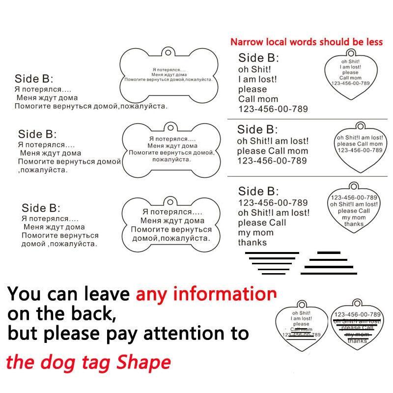 Custom Engraved Stainless Steel Pet Id Tag-3