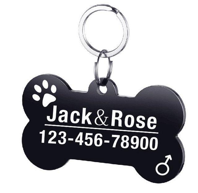 Custom Engraved Stainless Steel Pet Id Tag-12