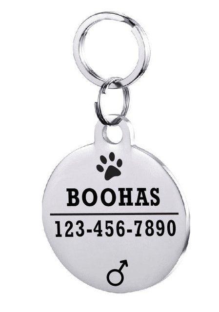 Custom Engraved Stainless Steel Pet Id Tag-8